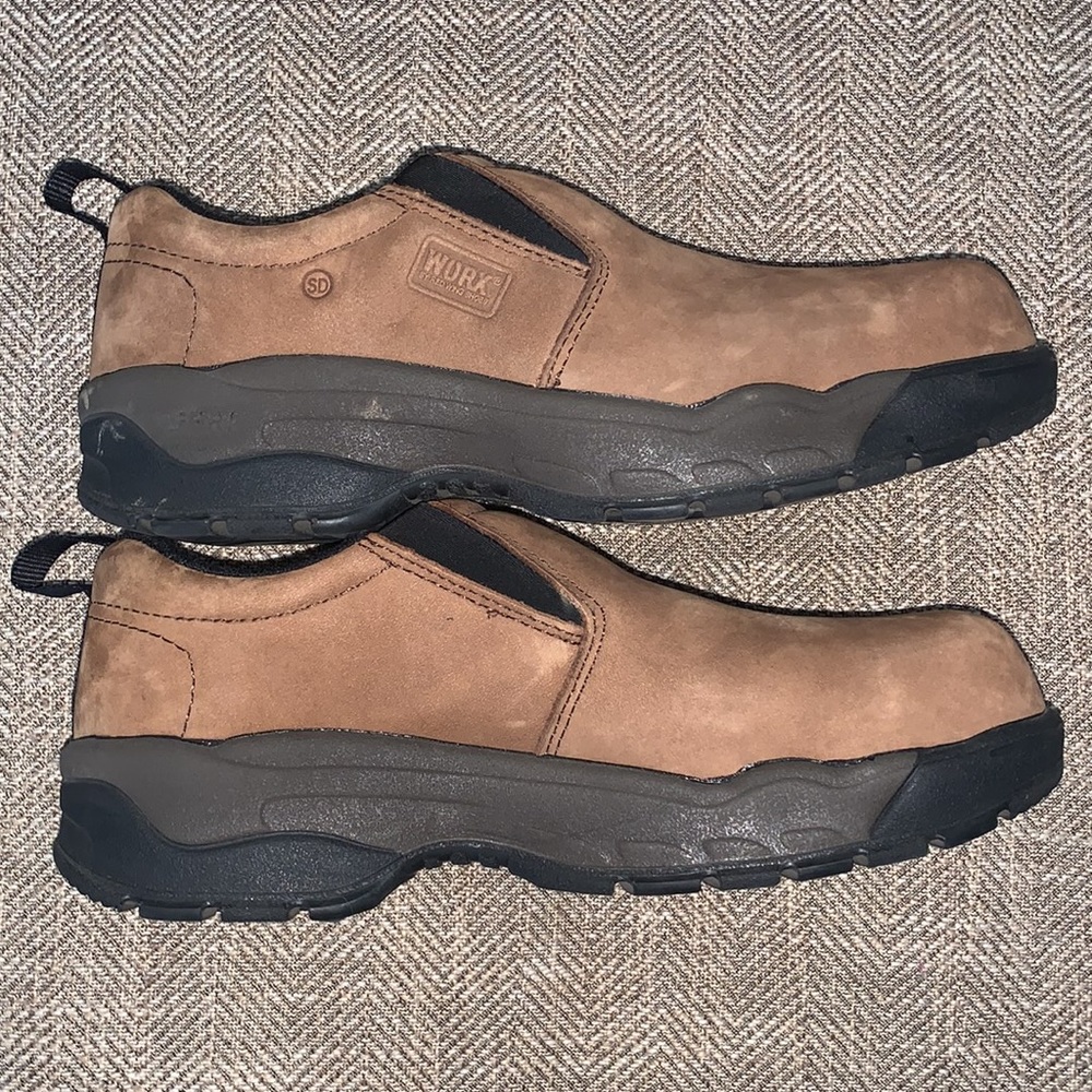 EUC Worx/Red Wing Steel Toed Shoes Size 8.5WW. - Picture 4 of 10